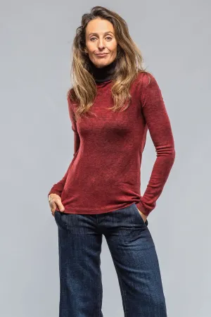 Mora Cashmere T.Neck In Shaded Lipstick
