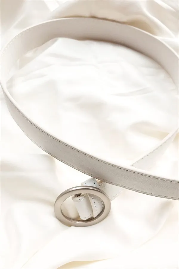 Motif Belt - White