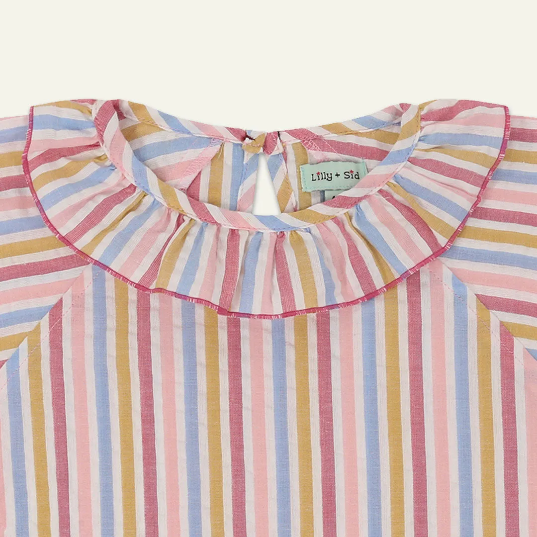 Multicoloured Stripe Print Top