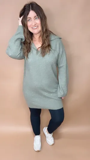 Nearly Cashmere Collared Sweater
