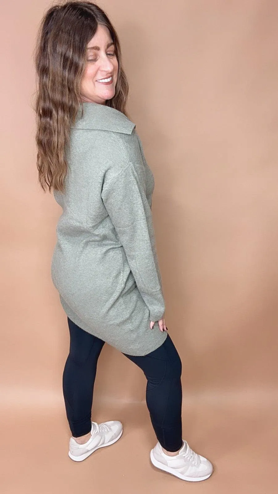 Nearly Cashmere Collared Sweater