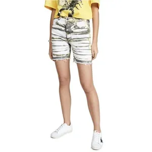 NEW $189 AGOLDE DENIM RUM MID LENGTH TIE DYE JEAN SHORTS SIZE 26 Z184-40