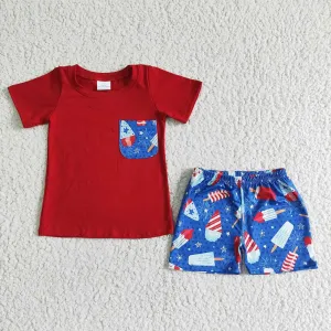 NEW 4th of July shorts set 2T
