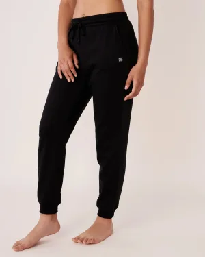 New La Vie En Rose BODY MIND SOUL Jogger Style Pants in SOLID Black, Sz XS