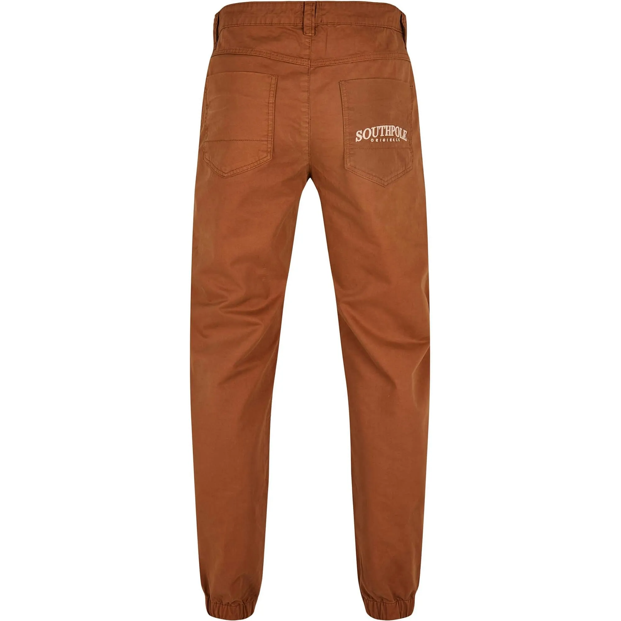 Nohavice jogger  Southpole Script Twill Pants Toffee