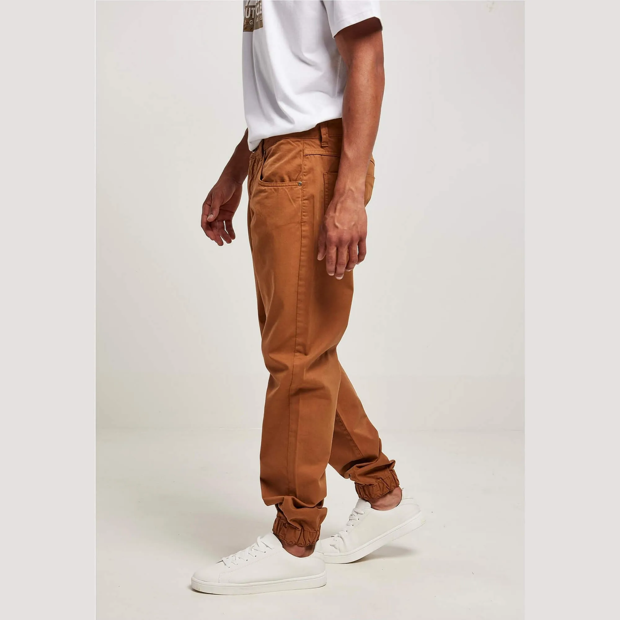Nohavice jogger  Southpole Script Twill Pants Toffee