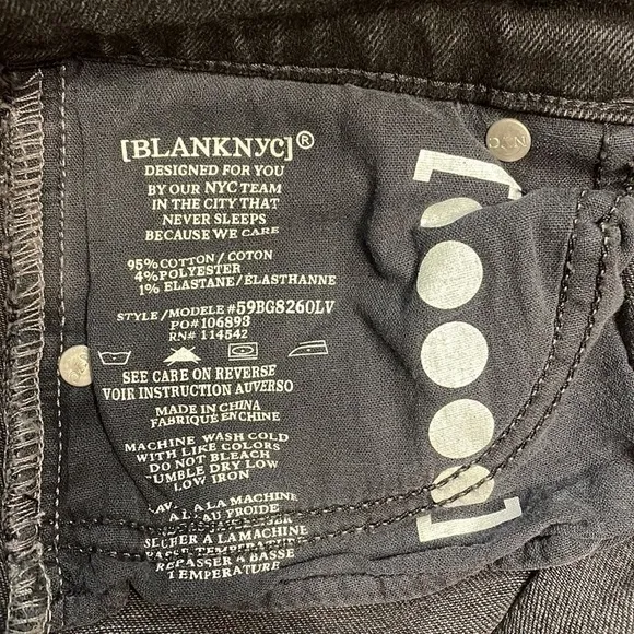 NWT Blank NYC Cutoff Jean Shorts - Washed Black