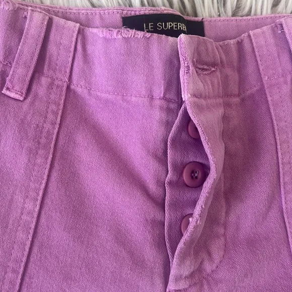 NWT Le Superbe Beach Crawler Orchid Cut Off Shorts Size 8 Reg. $175