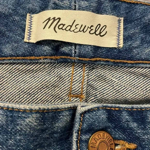 NWT | Madewell Plus  Relaxed Mid Length Denim Shorts Kimbrough‎ Medium Wash 24W