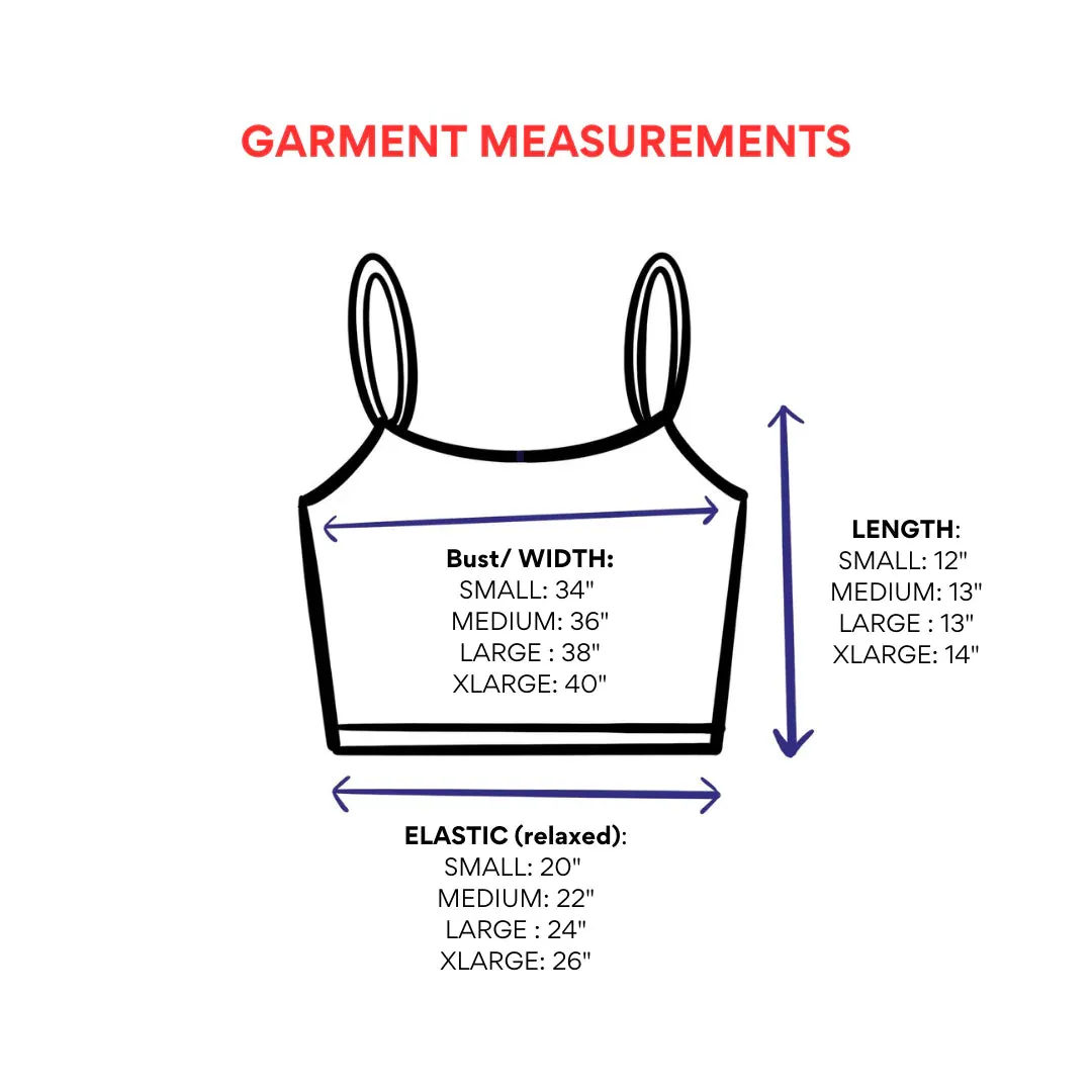 OMA DESIGNS -Tangerine Elastic Waist Crop Top