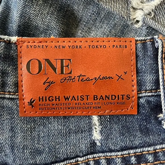 One X OneTeaspoon High Waist Bandit Jean Shorts