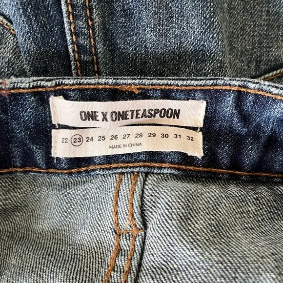 One X OneTeaspoon High Waist Bandit Jean Shorts