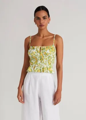 Oracia Top (Morello Floral Print)