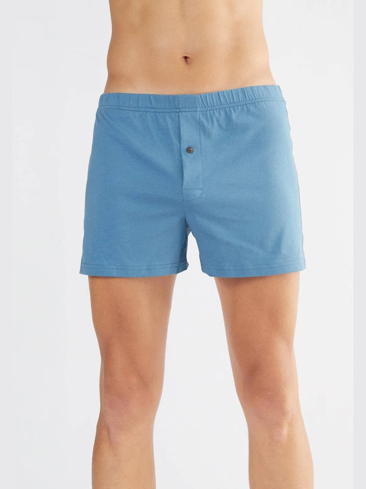 Organic Boxer Shorts with Button: Mens