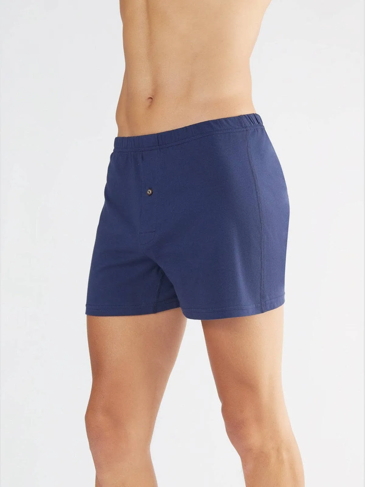 Organic Boxer Shorts with Button: Mens