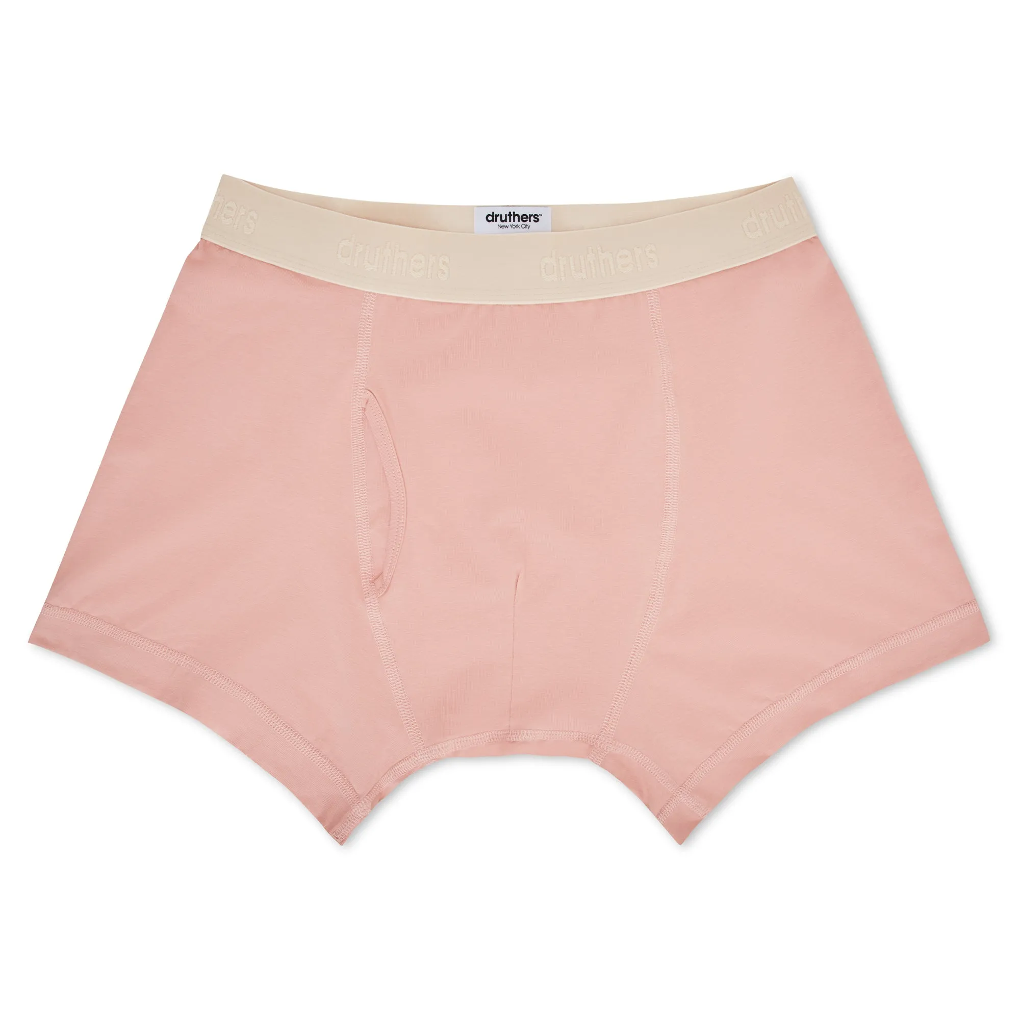 Organic Cotton Boxer Briefs - Dusty Pink