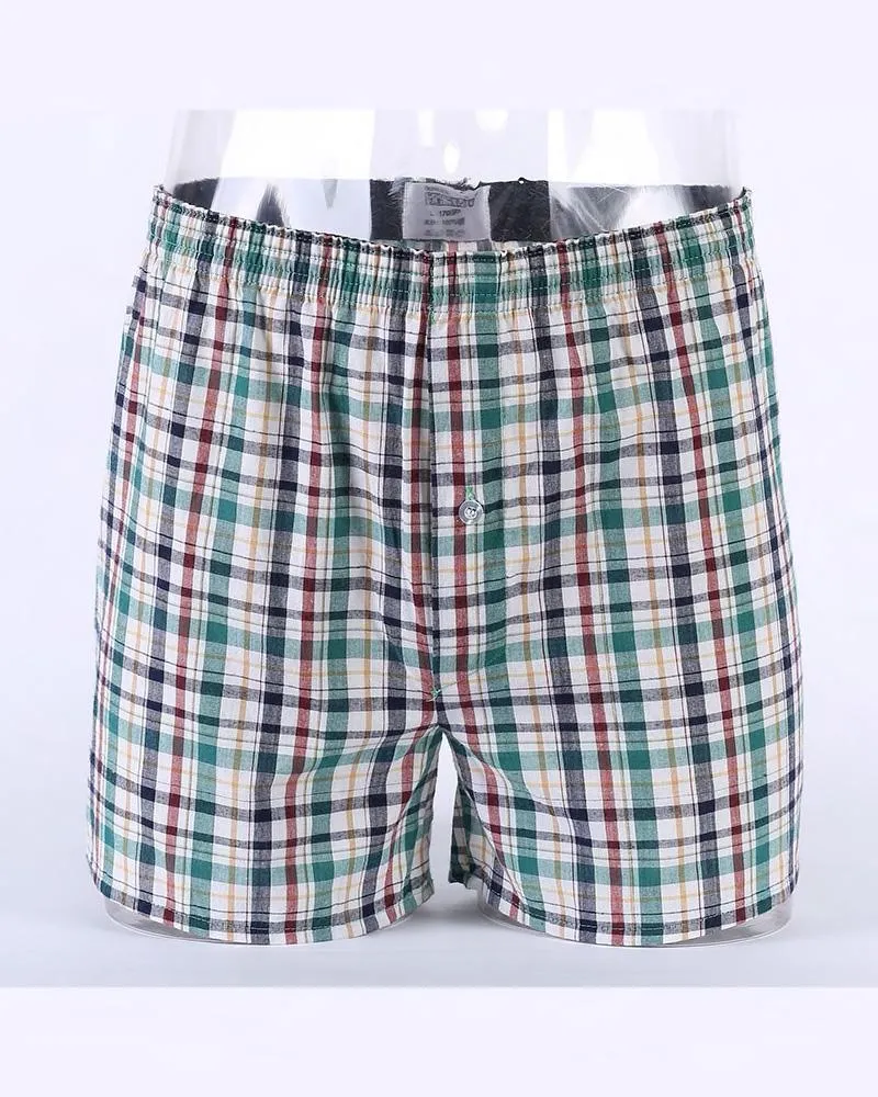 Pack of 2 - Mens Boxer Shorts - Woven Cotton Boxers