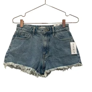 PACSUN Light Blue High Waisted Denim Festival Shorts.  Size 24 NWT