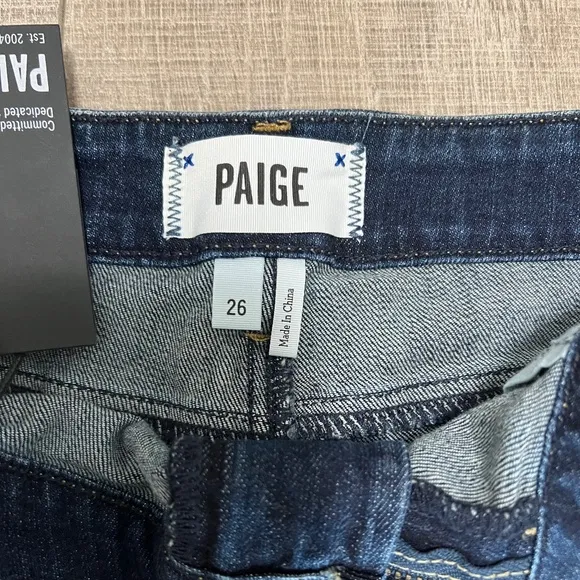 Paige Denim Shorts: &quot;Bobby Short&quot;  Mid Rise Cut Off Size: 26