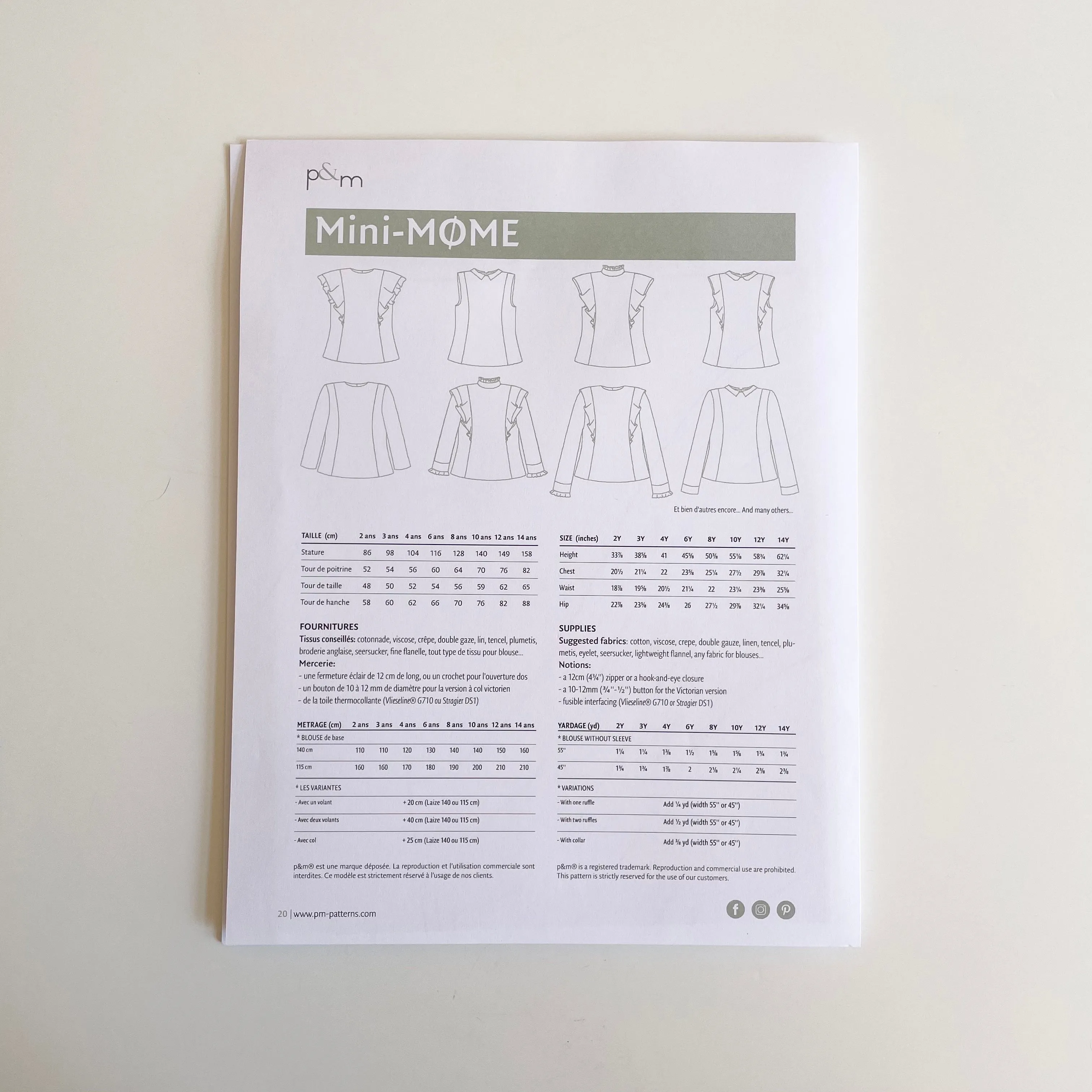 P&M Patterns : Mini Mome