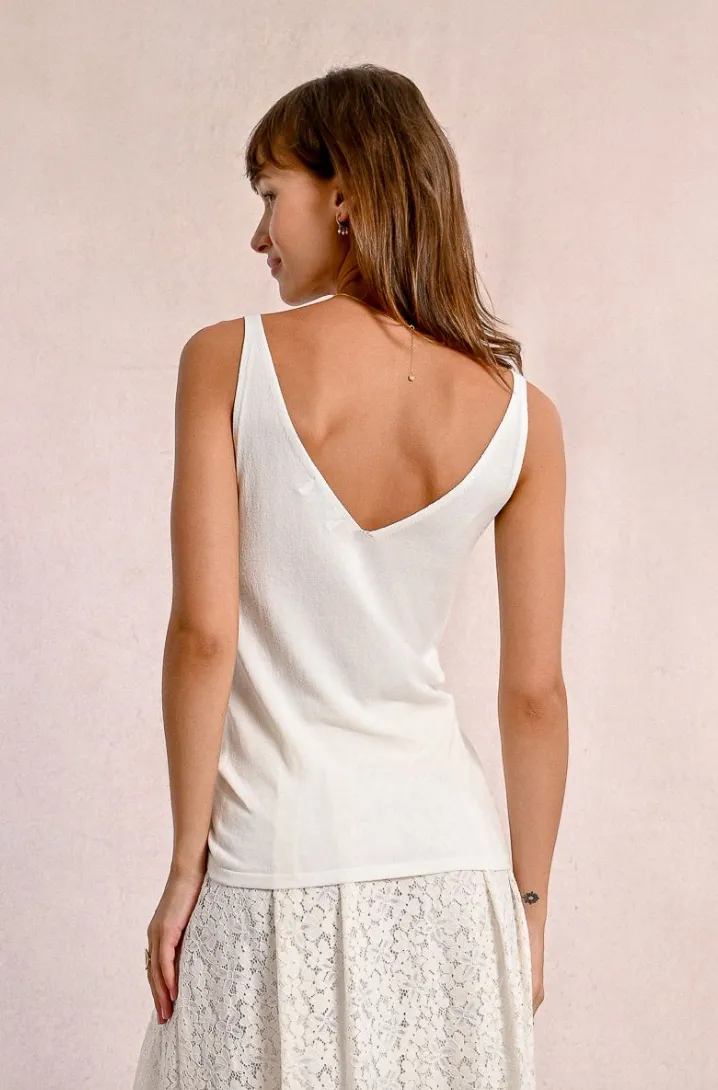 Peony Tank -- Off White