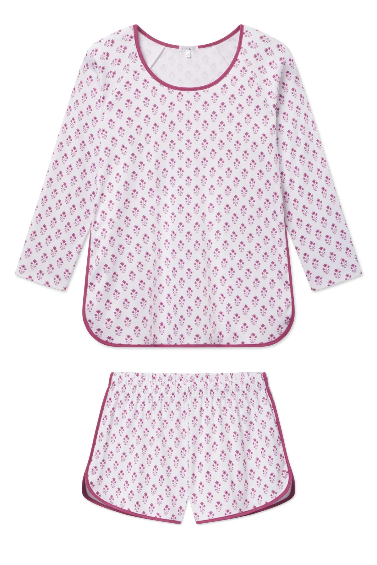 Pima Long-Short Set in Camellia Inverse Posy