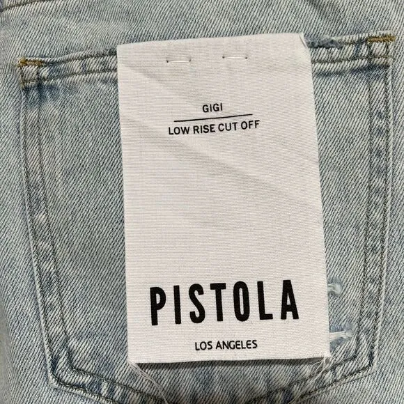 PISTOLA GIGI DISTRESSED CUTOFF DENIM SHORTS