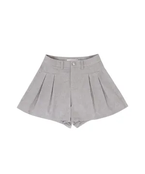 PIV'VEE Cotton Flare Shorts - Snow Gray