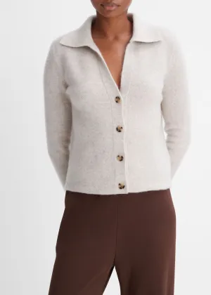 Polo Button Cardigan (Marble)
