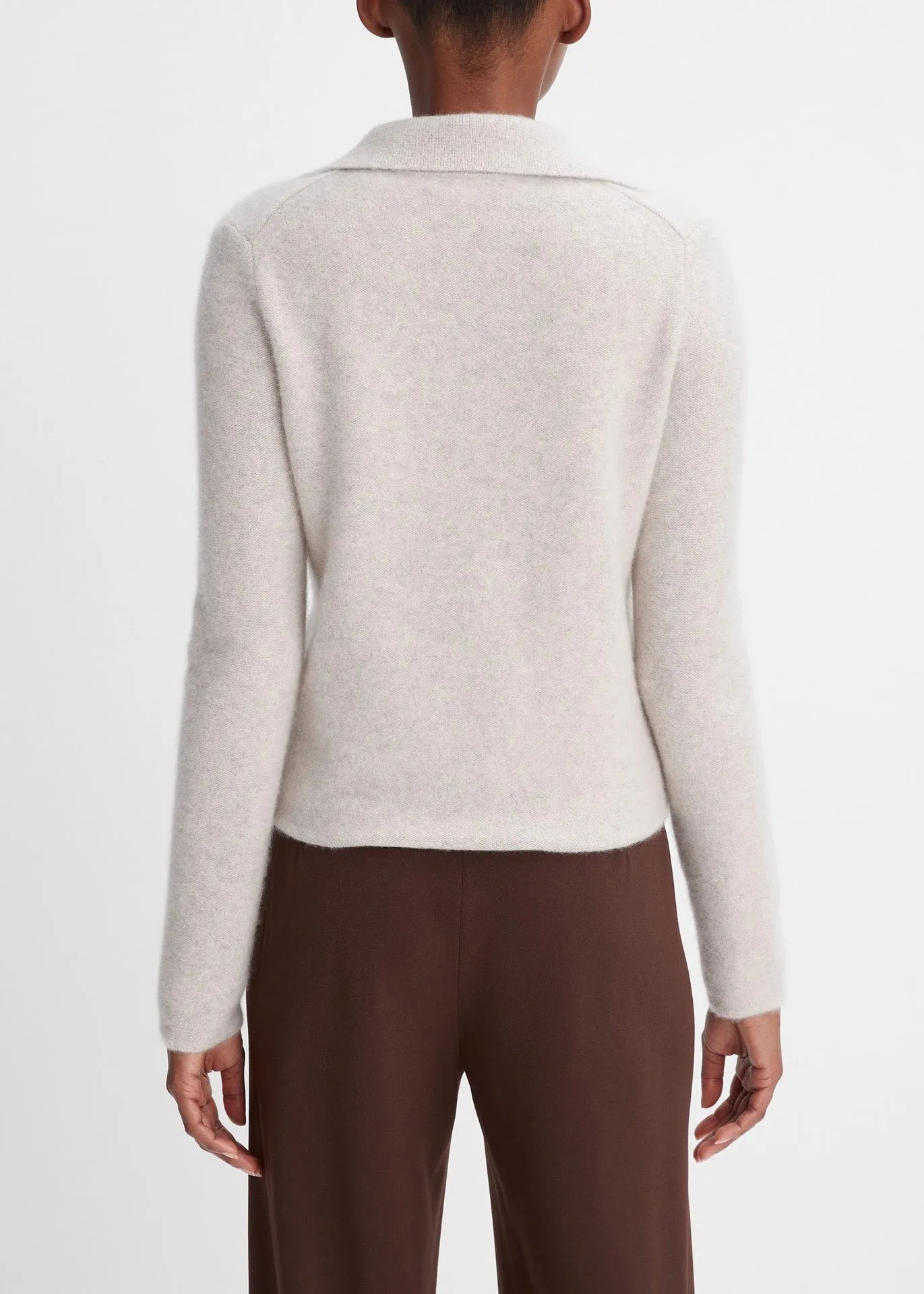 Polo Button Cardigan (Marble)