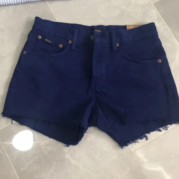 Polo Ralph Lauren The Crosby Relaxed Shorts Cotton Blue Women’s