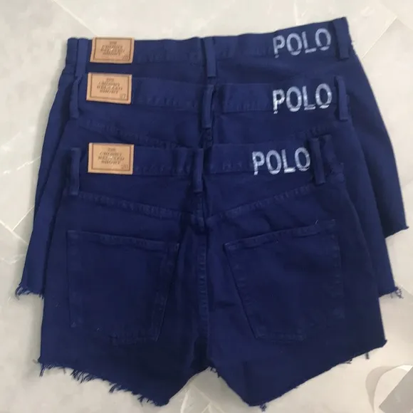 Polo Ralph Lauren The Crosby Relaxed Shorts Cotton Blue Women’s