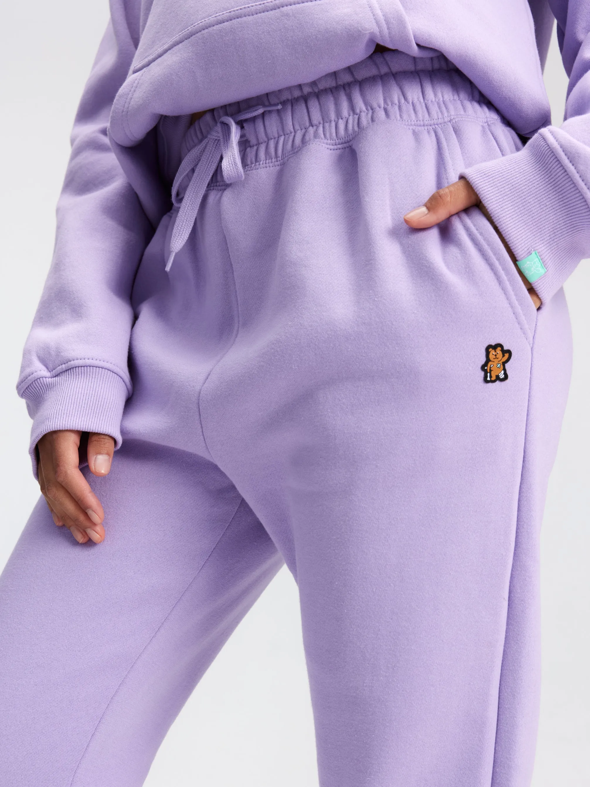 Premium Heavyweight Jogger – Teddy Patch - Lavande - FINAL SALE || Premium Heavyweight Jogger – Teddy Patch - Lavande - VENTE FINALE