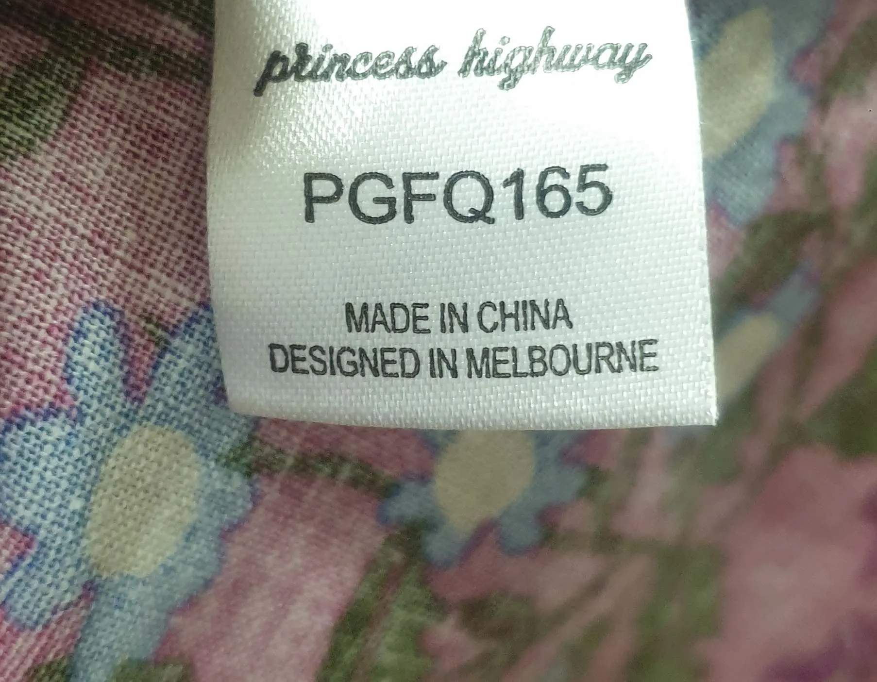 Princess Highway pink floral print top size 6 (fits 6-8)