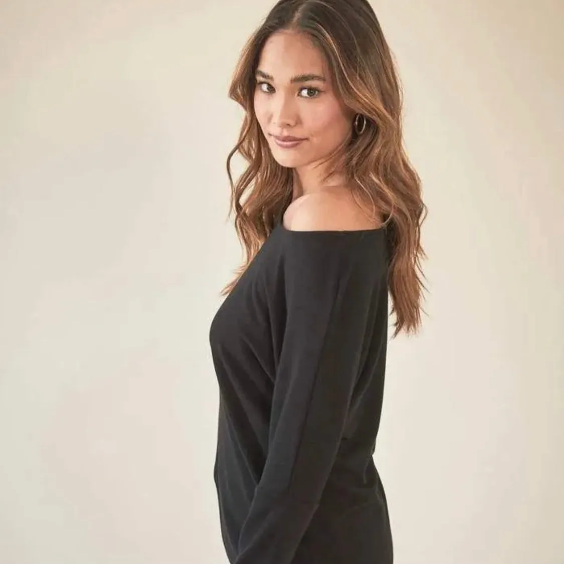 PROJECT SOCIAL T Isla Open Neck Sweatshirt