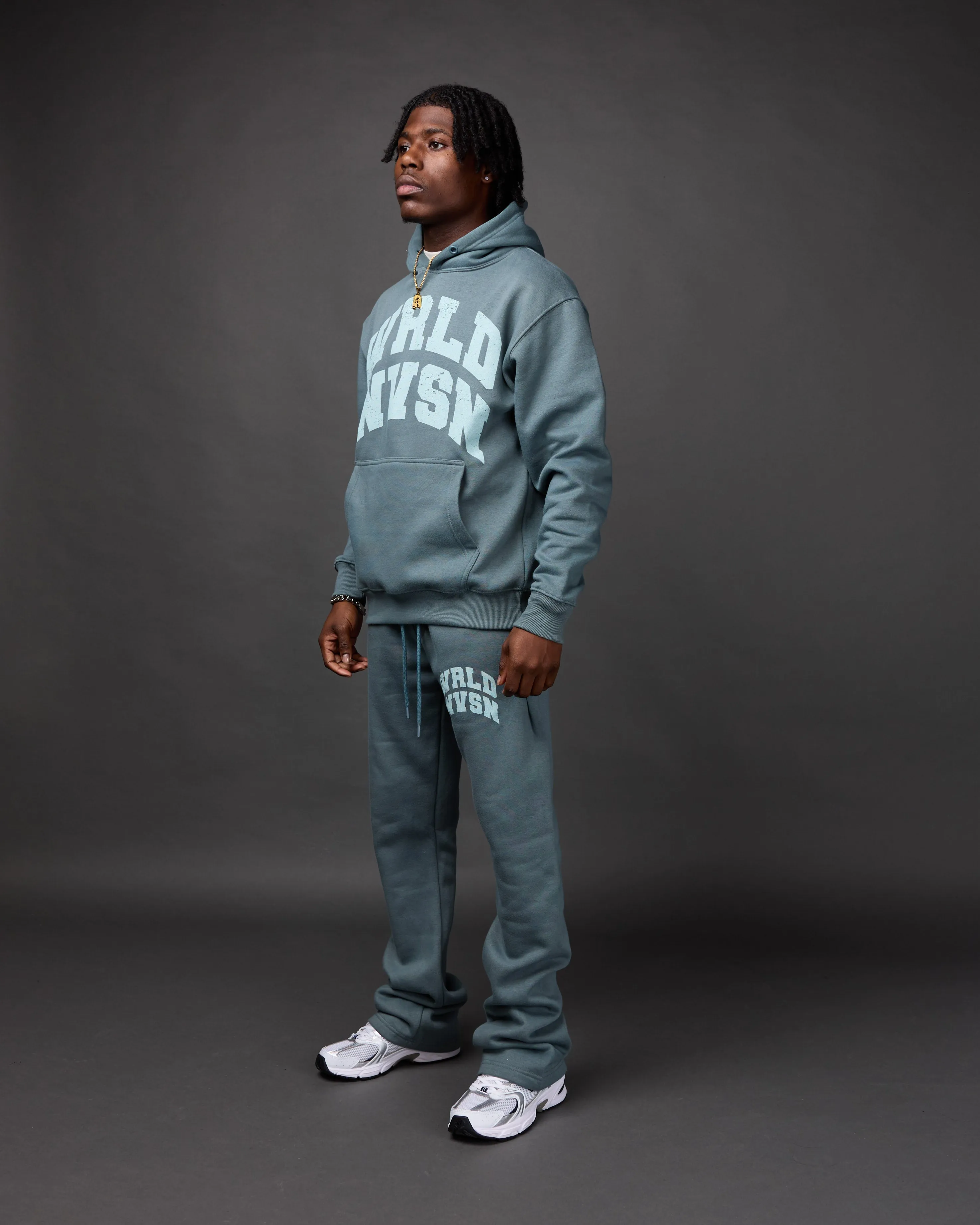 "Member" Flare Stacked Set (Seagreen)