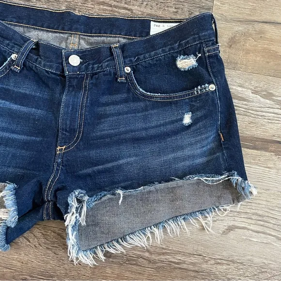 Rag &amp; Bone distressed denim shorts 31