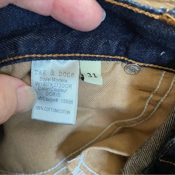 Rag &amp; Bone distressed denim shorts 31