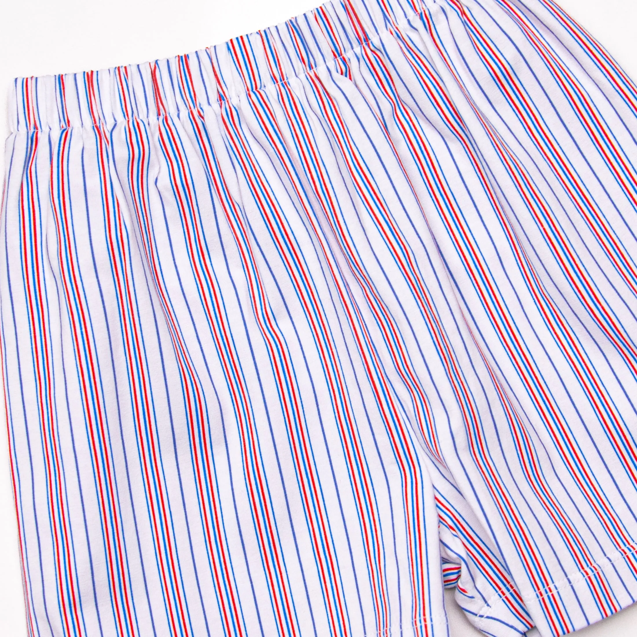 Red, White, and True Smocked Short Set, Red