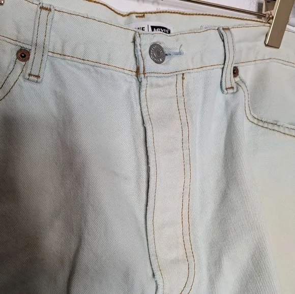 RE/DONE x LEVI'S High Rise Cut-off Cotton Denim Jean Shorts NEW Size 25