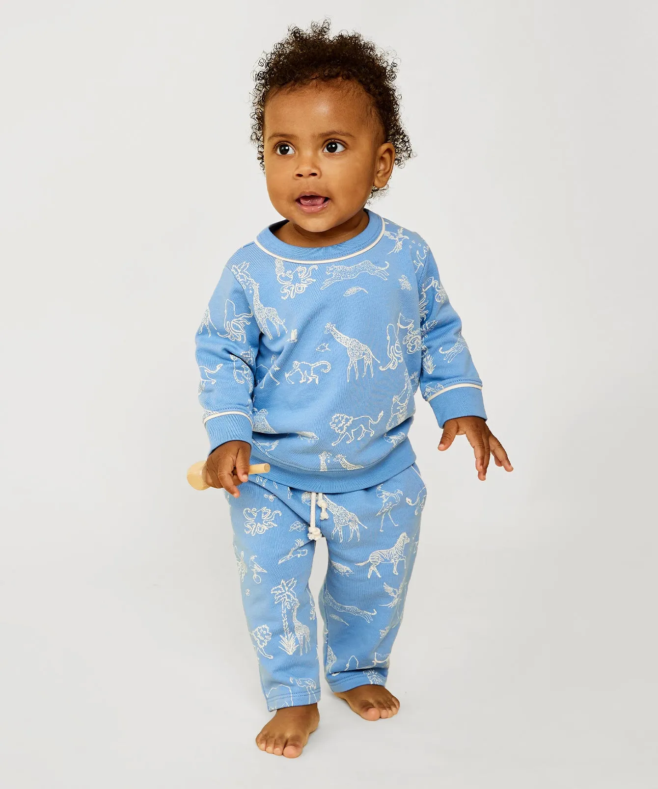 Remy Baby Sweatshirt, Ocean Animal Parade