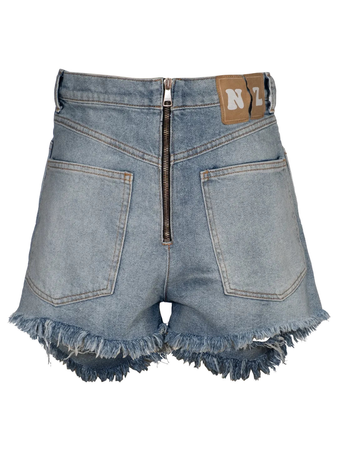 Reverse Denim Shorts