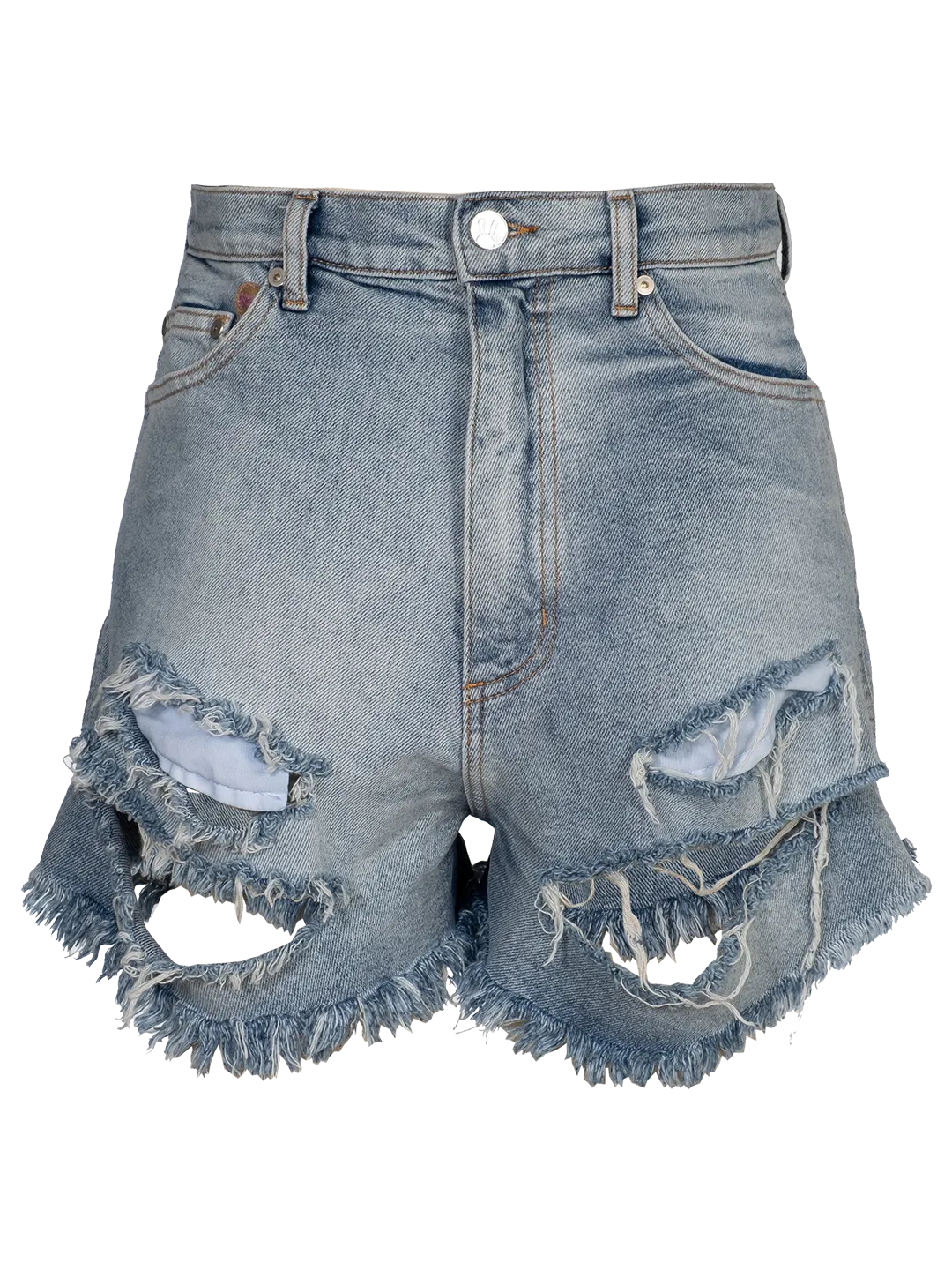 Reverse Denim Shorts