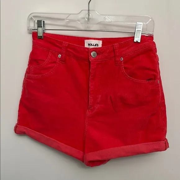 ROLLA'S Poppy Corduroy Duster Shorts Size 28
