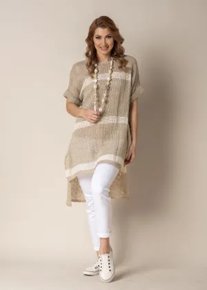 Romilly Linen Top in Latte