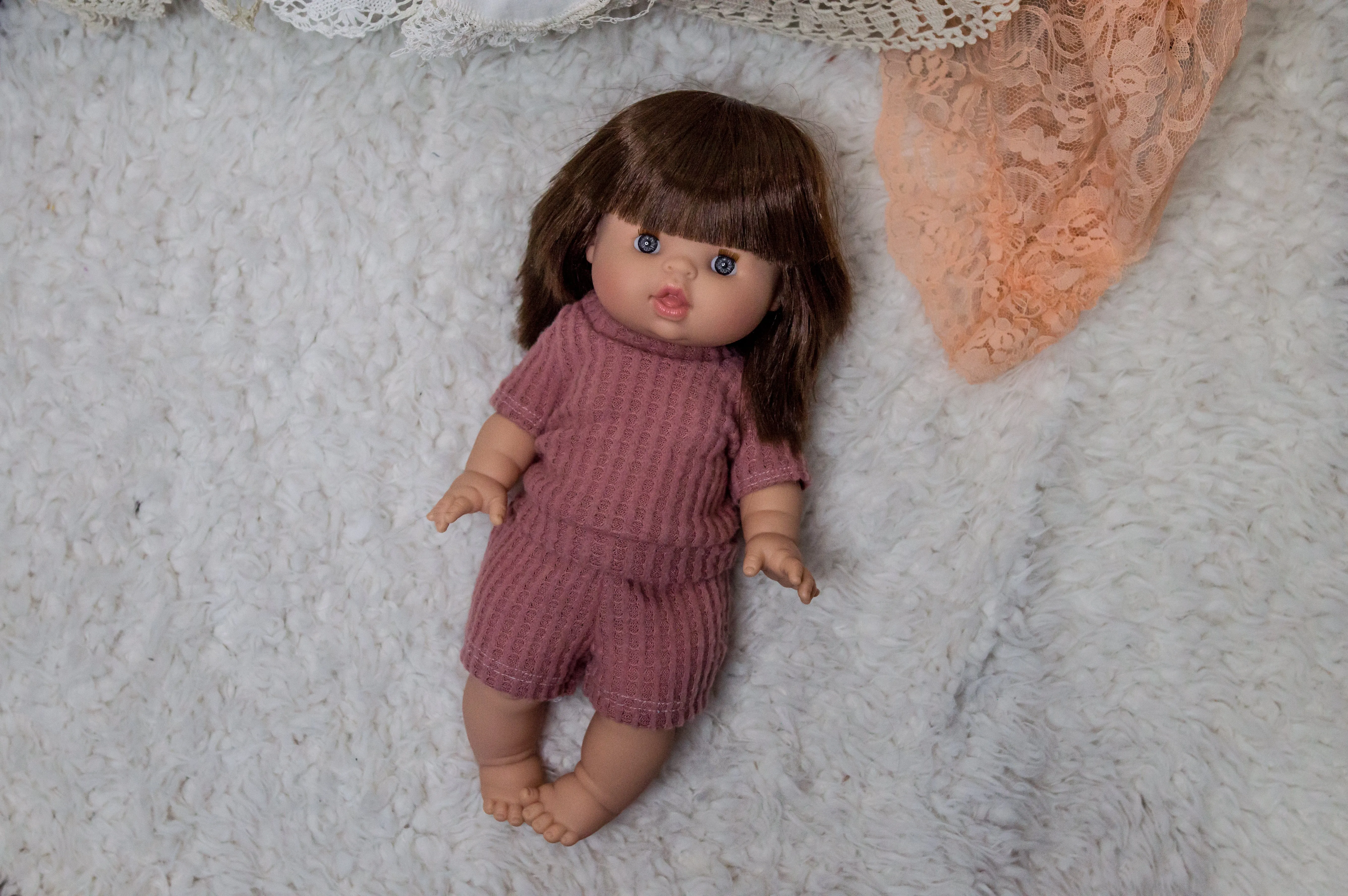 Rose waffle knit lounge set -made to order- m21
