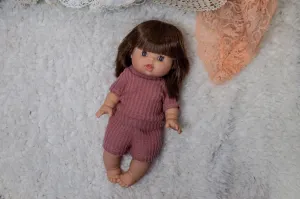 Rose waffle knit lounge set -made to order- m21