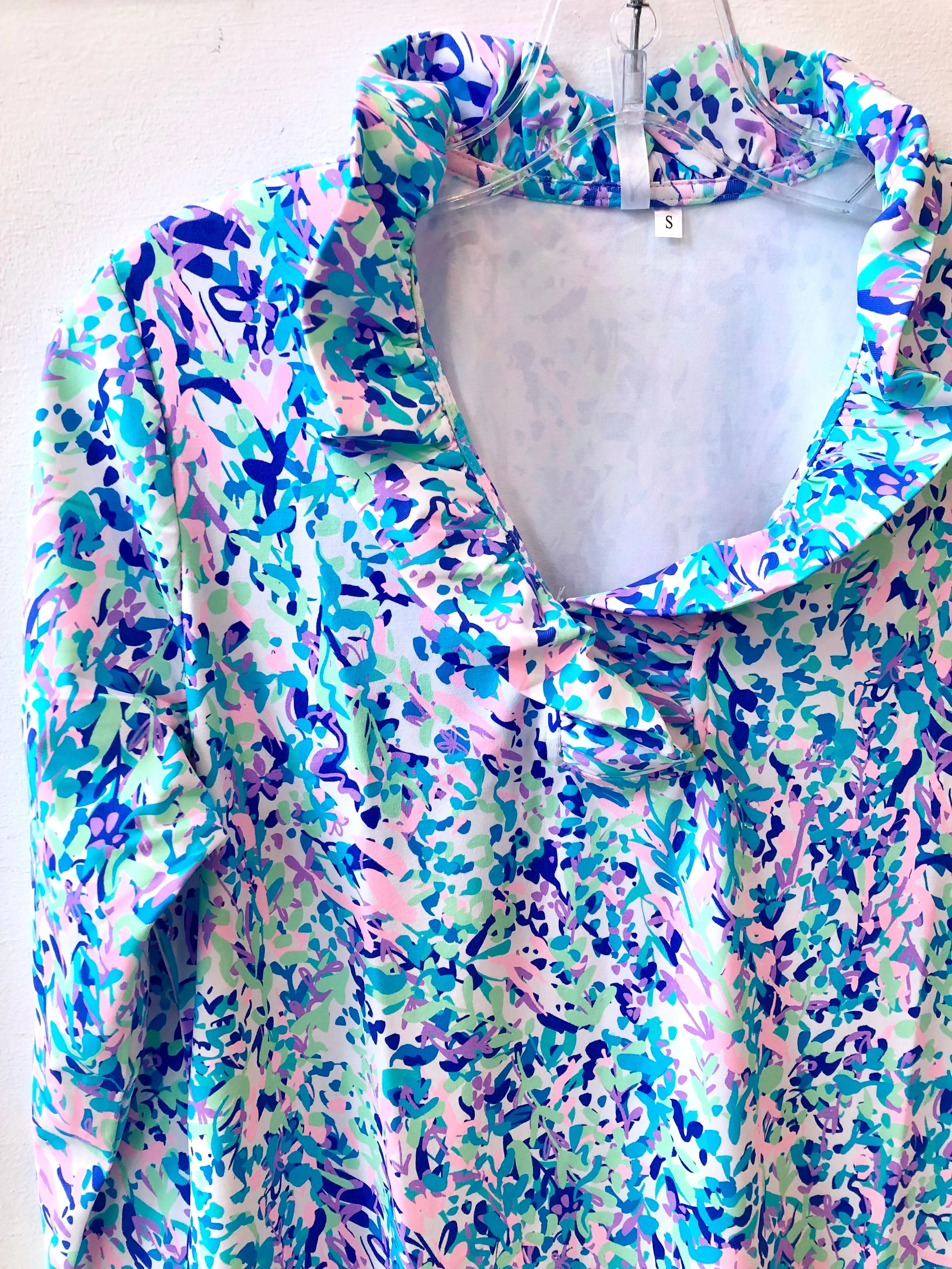 Ruffle Neck Top - PAVN FINAL SALE