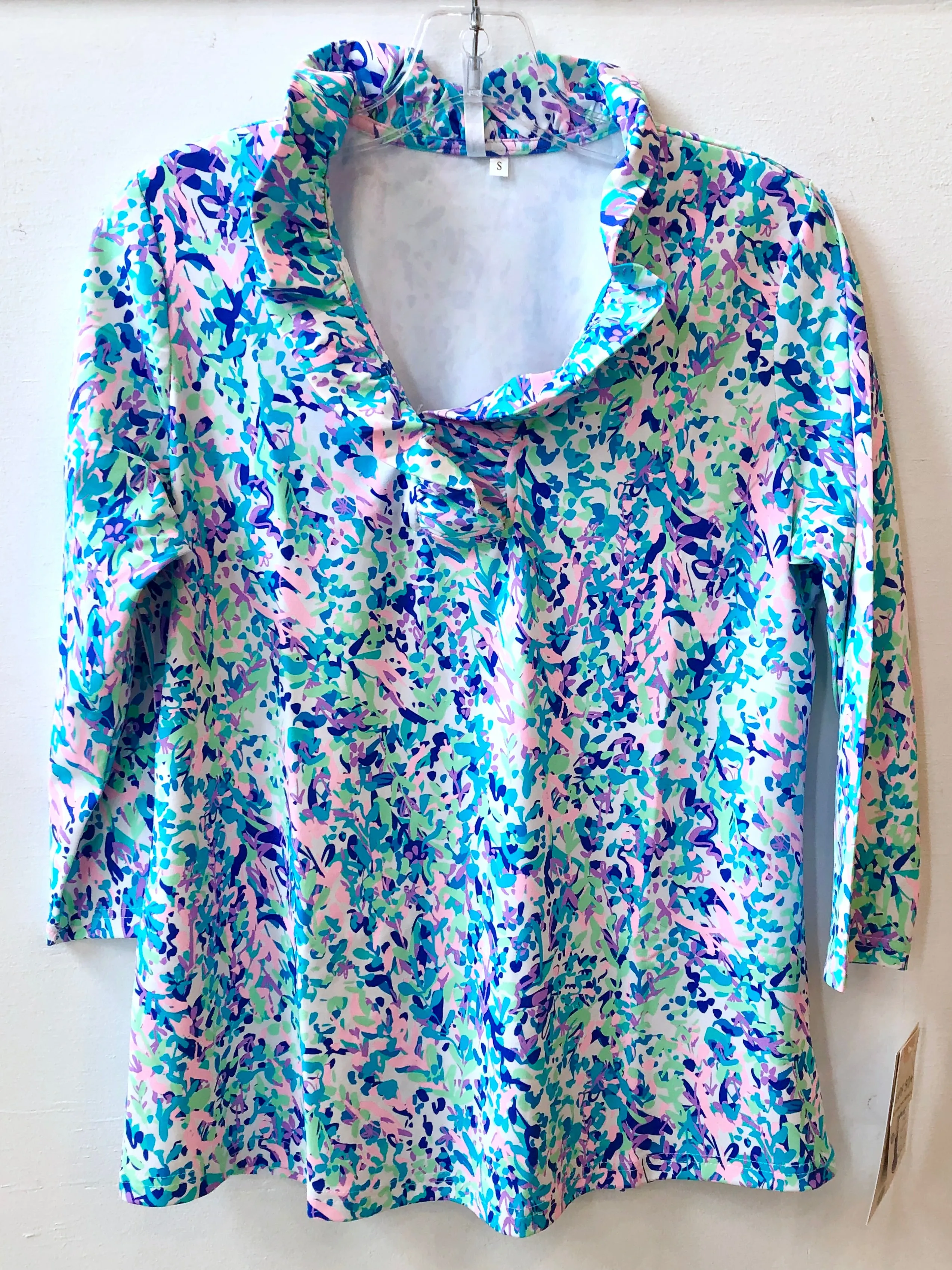 Ruffle Neck Top - PAVN FINAL SALE
