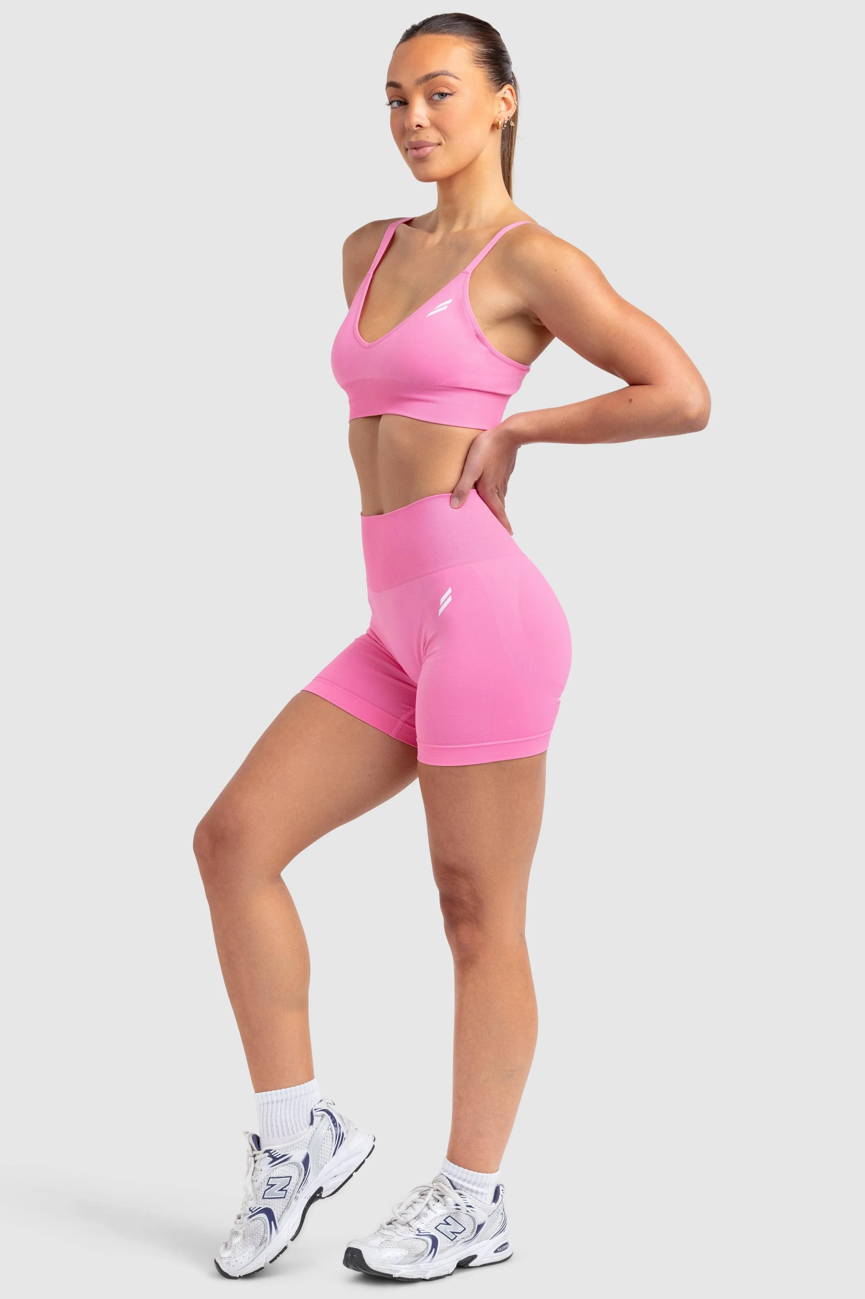 Scrunch 2 Seamless Crop - Bubblegum Pink